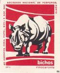 Rinoceronte Bichos 40 amorfos cera papel 325 + 5 soc soc sociedade nac