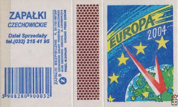 Europa 2004 Zapalki Czechowickie Dziat Sprzedazy tel.(032) 215 41 95 Z