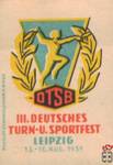 III. Deutsches Turn-Und Sportfest vom 13.-16. august 1959 in Leipzig