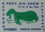 Engelse Hangoor Uitgeest Konijnen Pluimvee Prov. N.H. Show 13 t.m. 15
