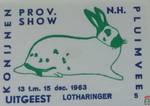Lotharinger Uitgeest Konijnen Pluimvee Prov. N.H. Show 13 t.m. 15 dec.