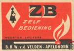 B.H.W.v.d. Velden-Apeldoorn ZB Zelf Bediening Weerter Lucifers