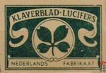 Klaverblad-Lucifers Nederlands Fabrikaat