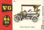 Wolseley 1903 average 30 foreign matches VG service