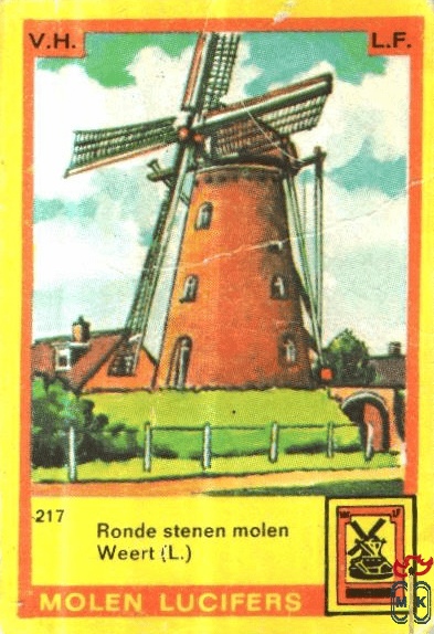 Ronde stenen molen Weert (L.) Molen lucifers v.h. l.f.