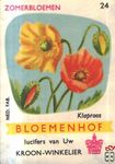 Kloproos Zomerbloemen Bloemenhof lucifers van Uw kroon-winkelier Ned.