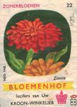 Zinnia Zomerbloemen Bloemenhof lucifers van Uw kroon-winkelier Ned. fa
