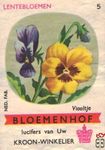Viooltje Lentebloemen Bloemenhof lucifers van Uw kroon-winkelier Ned.