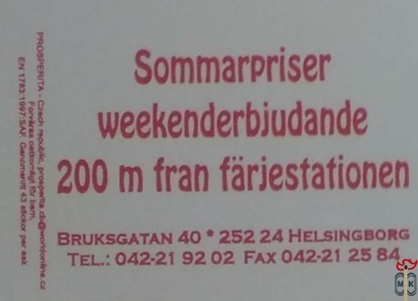 Sommarpriser weekenderbjudande 200 m fran farjestationen Bruksgatan 40