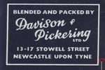Davison Pickering ltd Blended and packed by 13-17 stowell street Newca