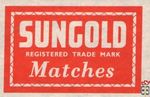 Sungold registered trade mark Matches