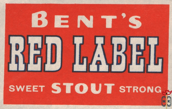Red Label Bent's sweet stout strong