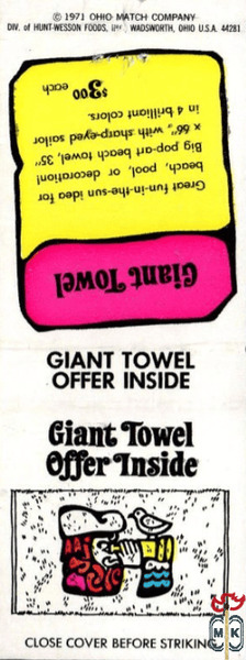 Giant towel offer inside Giant towel offer inside close cover defore s