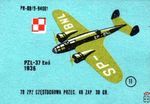 PZL-37 Los 1936 PN-69/0-94061 78 ZPZ Czestognowa prezeg. 48 zap. 30 gr