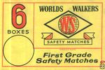 Worlds Walkers 6 Boxes safety matches First Grade Safety Matches