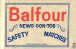Balfour news-con-tob safety matches Czechoslovak make